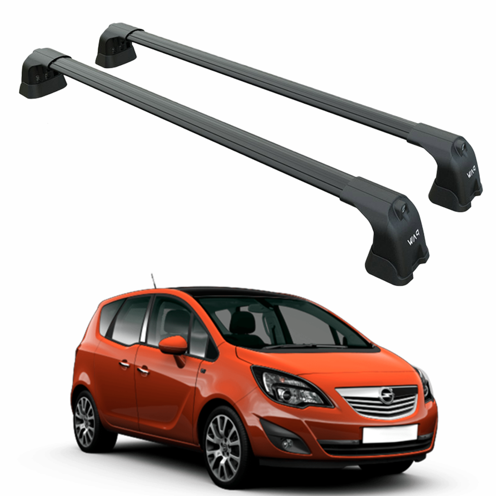 For Opel Meriva B (2014-2018) Roof Rack System Carrier Cross Bars Aluminum Black For Opel Meriva B (2014-2018) Roof Rack System Carrier Cross Bars Aluminum Black